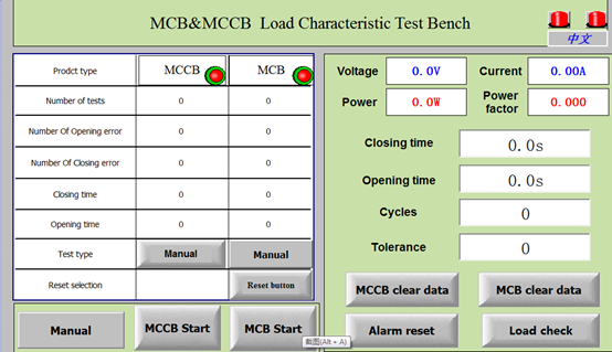 Máquina mecânica e elétrica do interruptor IEC60898-1 da vida de testes 0