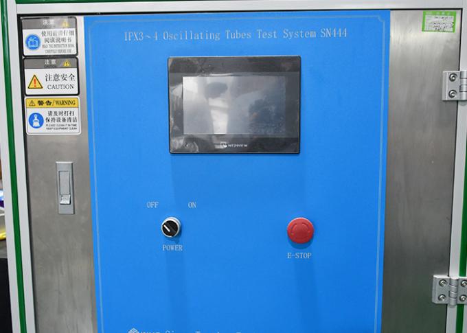 IEC de oscilação impermeável 60529-2013 do equipamento de testes da chuva do tubo IPX3/4 1