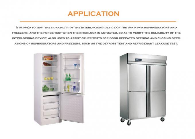 Máquina de testes aberta da resistência e da tração da porta do congelador de refrigerador da única estação IEC60335-2-24 0