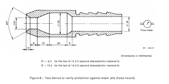Equipamento de testes detalhado do ingresso da água IPX1~IPX6, IEC de aço inoxidável 60529 da câmara 1