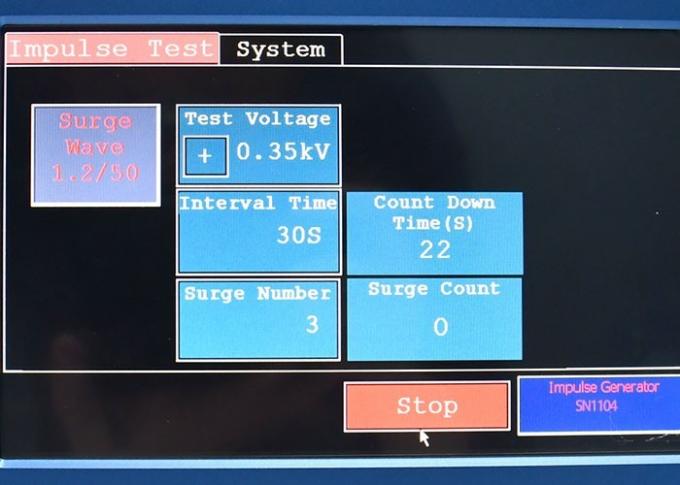 Instrumento integrado do teste da tensão de impulso da cláusula 5.4.2 do IEC 62368-1 1,2 µs de /50 10/700 de µs 1
