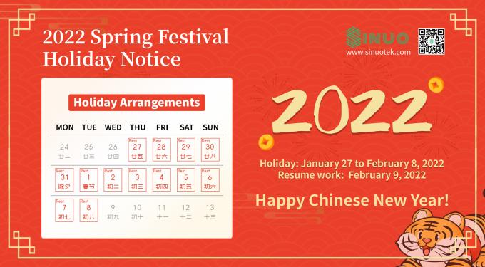 últimas notícias da empresa sobre Arranjos do feriado do ano novo chinês  0
