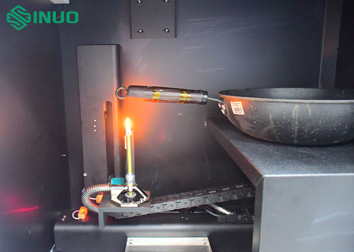 Últimas notícias da empresa sobre Introducing Our New Cookware Handle Burning Resistance Test Apparatus for EN 12983-1 and TZS 683 Compliance