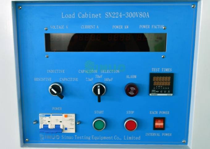 Armário da carga 80A do IEC 62196 para as tomadas e os soquetes dos interruptores que quebram o teste da capacidade 2