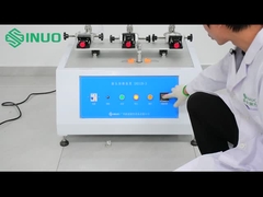 Aparelho de ensaio de abrasão de três estações de isolamento de mangas de enchufe, carga de pressão 4N IEC 60884