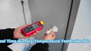 Veja a temperatura da superfície em tempo real! | Demonstração da sonda de temperatura de superfície IEC 60335-2-6