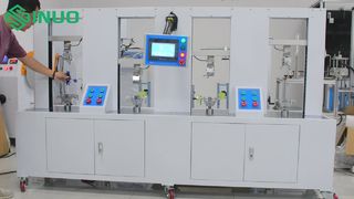 Testador de confiabilidade do conector fotovoltaico, sistema de teste de tração UL 6703 de 4 estações para conectores solares