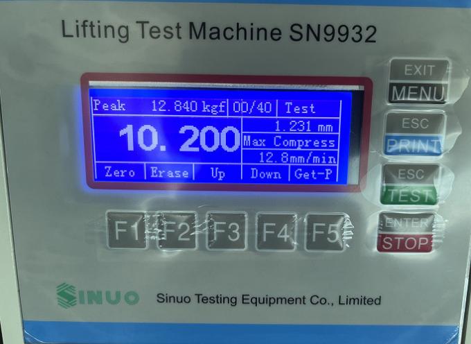 Máquina de levantamento do teste do parafuso da bola da elevada precisão do IEC 60598-2-17 para o teste de levantamento 0